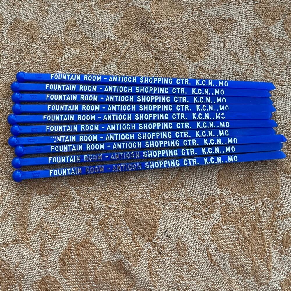 Blue Fountain Room Antioch Shopping Ctr Swizzle Sticks